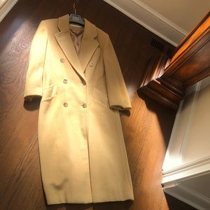Women’s camel hair long wool coat